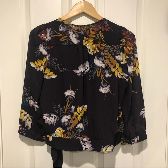 Madewell Floral Print Wrap Blouse - Picture 7 of 8